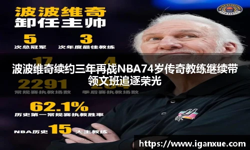 波波维奇续约三年再战NBA74岁传奇教练继续带领文班追逐荣光
